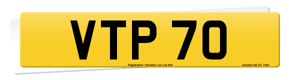 Registration number VTP 70
